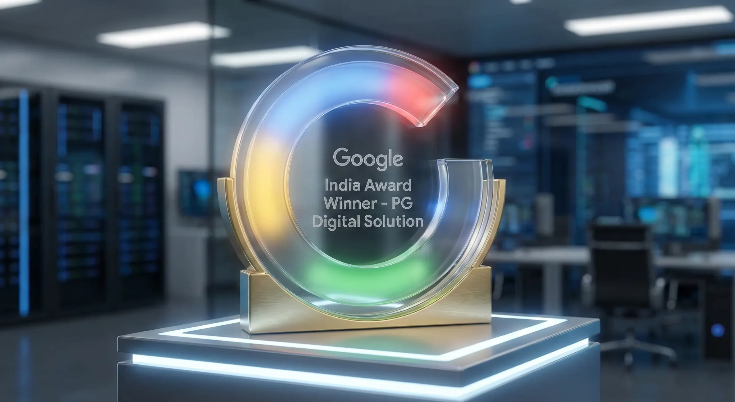 Google India Award Trophy