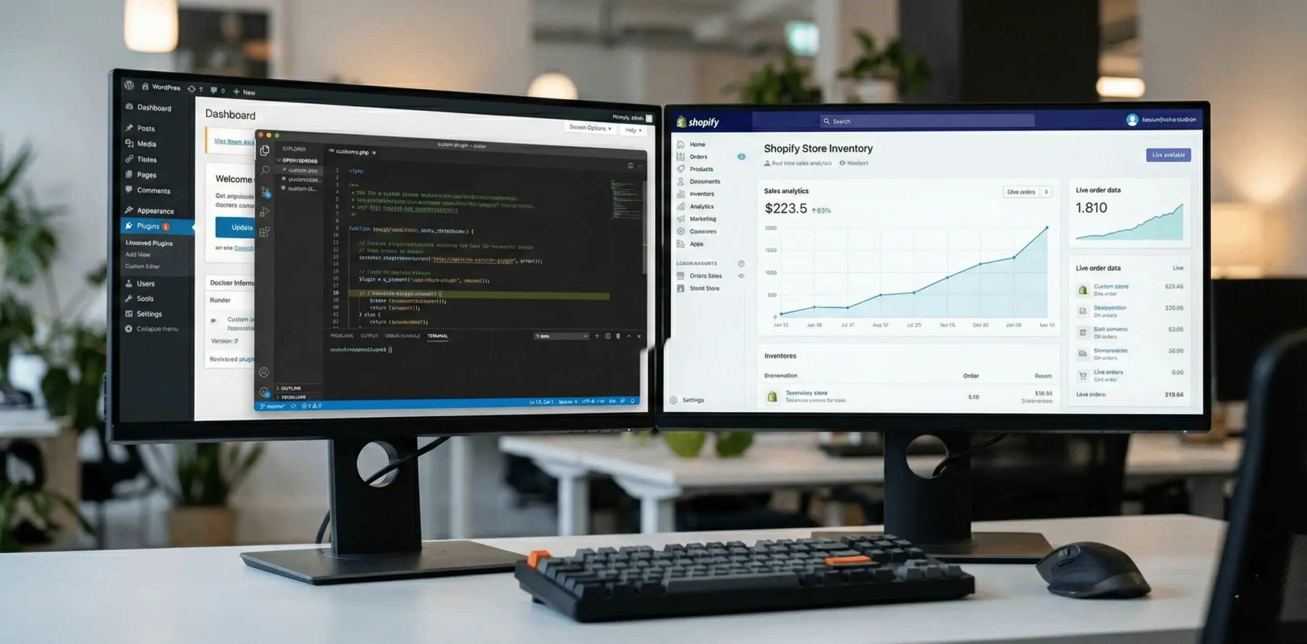 CMS and Shopify Dashboard Support