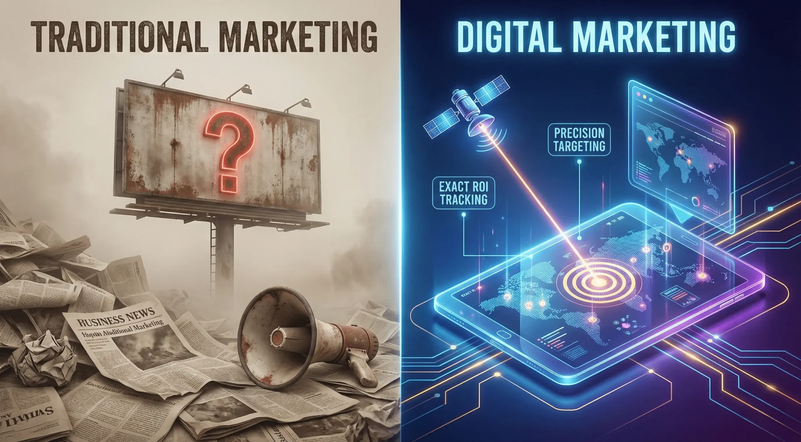 Traditional vs Digital Real Estate Marketing