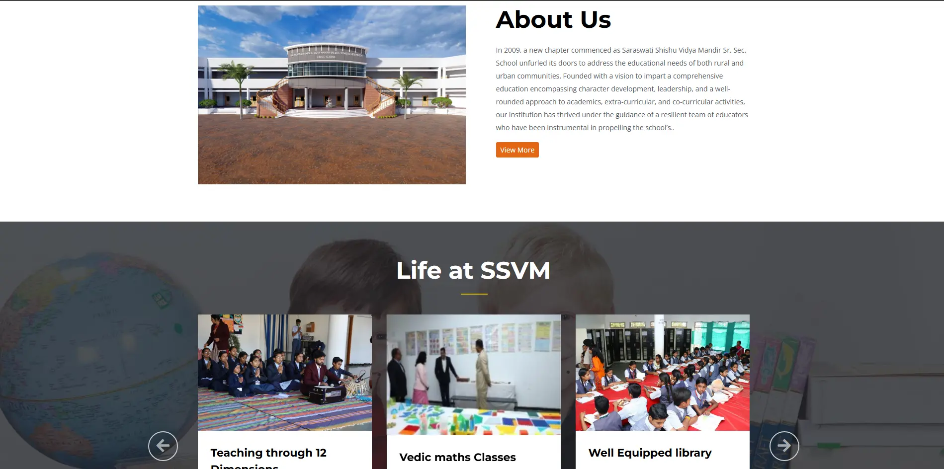 SSVM Information Architecture Interface